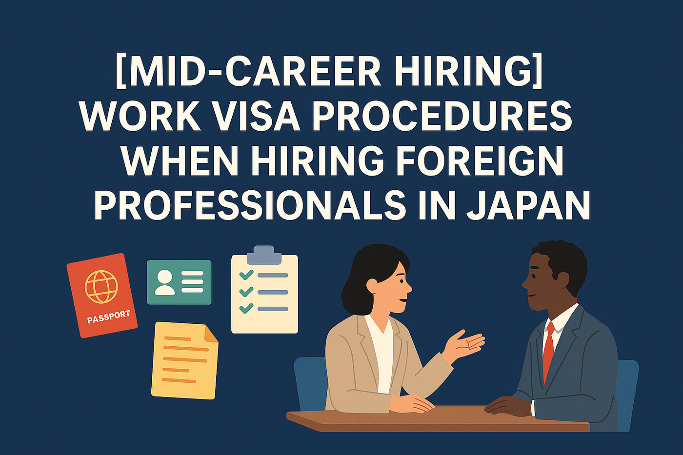 [Mid-Career Hiring] Work Visa Procedures When Hiring Foreign Professionals in Japan