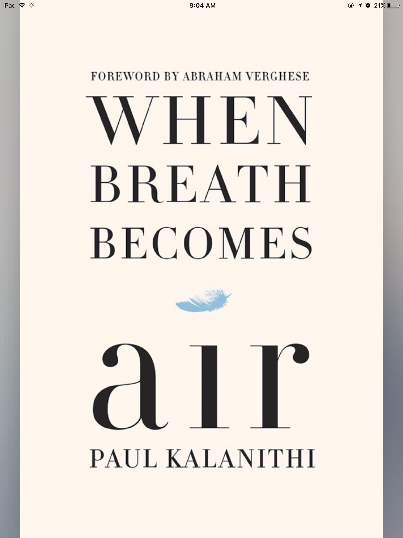 Book Review: When Breath Becomes Air — Paul Kalanithi. | by Randomly Kawtar  | The Writing Cooperative