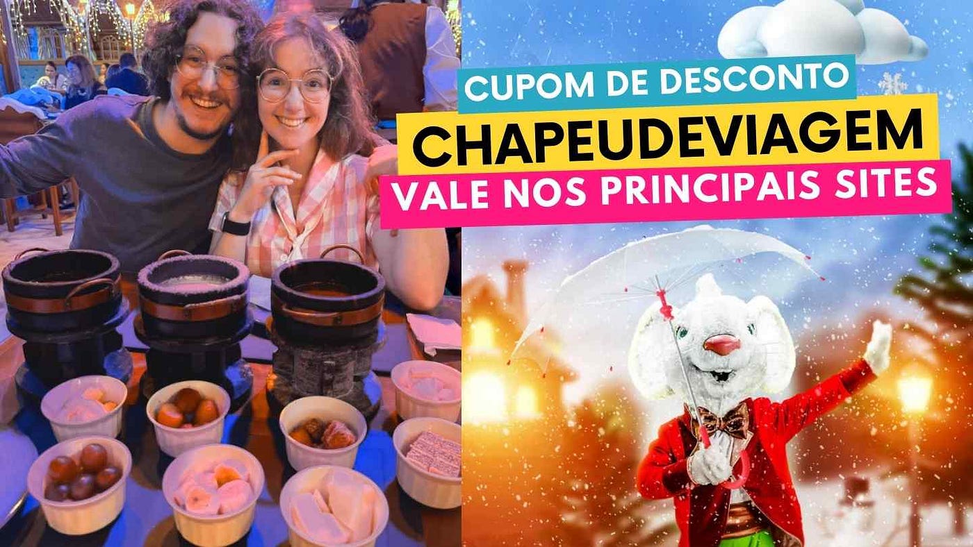 Fondue com Neve em Gramado?Cupom CHAPEUDEVIAGEM