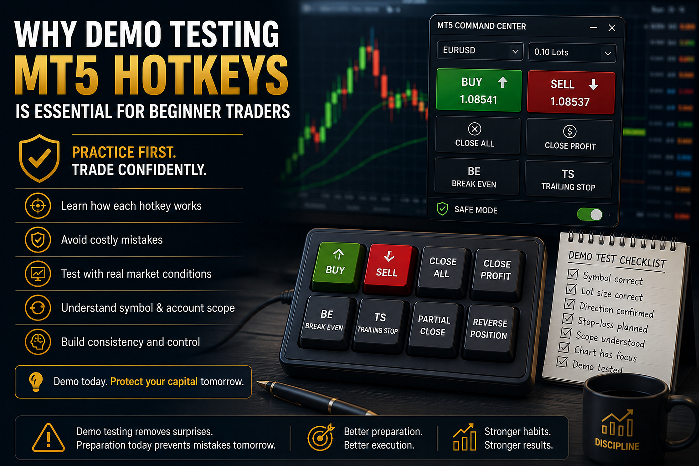 Why Demo Testing MT5 Hotkeys Matters Before You Trade Live