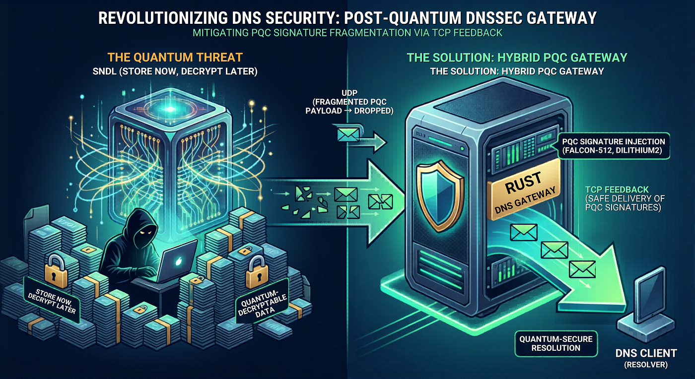 How I Built a Hybrid Post Quantum DNSSEC Gateway in Rust (And Why the Internet Needs It Now)