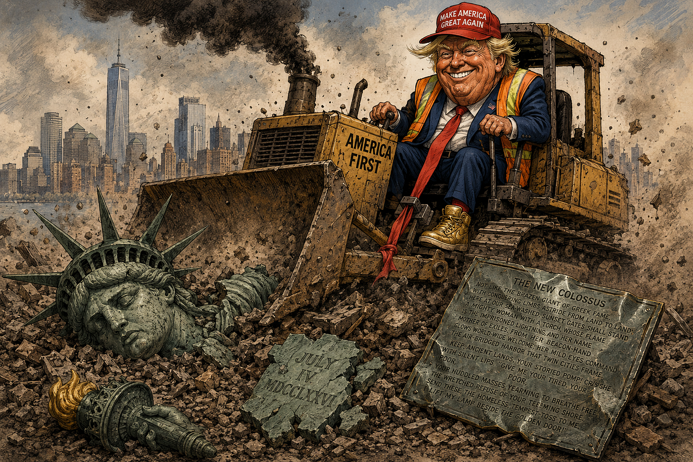 Trump Can Bulldoze the Statue of Liberty