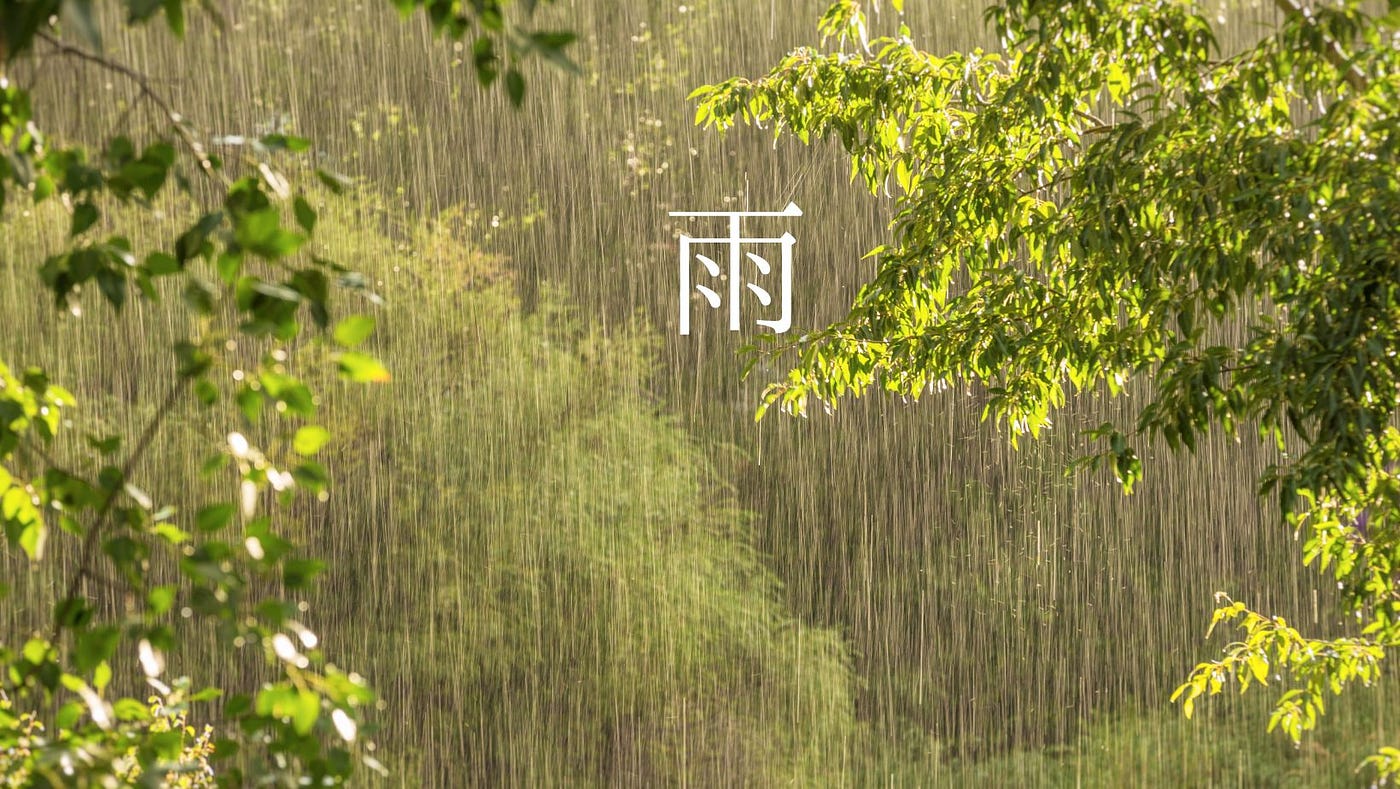 Deep Dive into Kanji “雨”(Rain). Today's Kanji: 雨 (Rain) | by Tatsuki Tsujii  of Japanesque Lab. | Medium