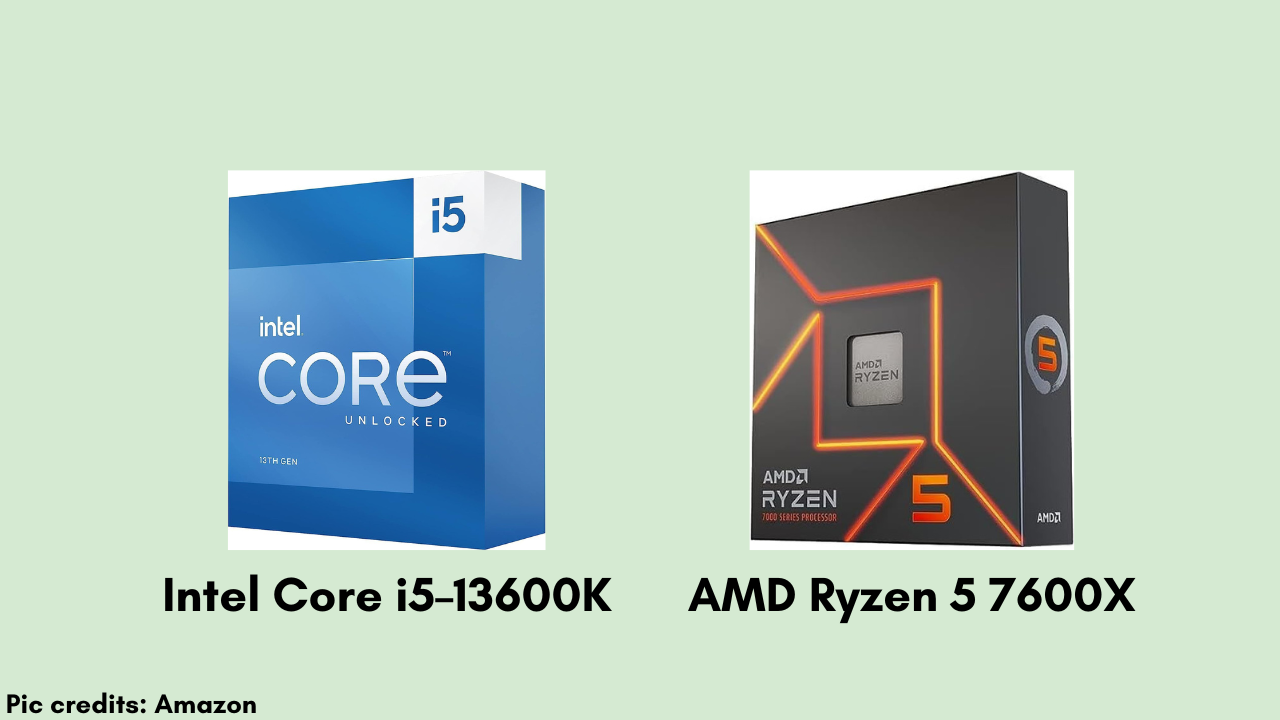 Core i5 13600K vs Ryzen 5 7600X - Test in 10 Games