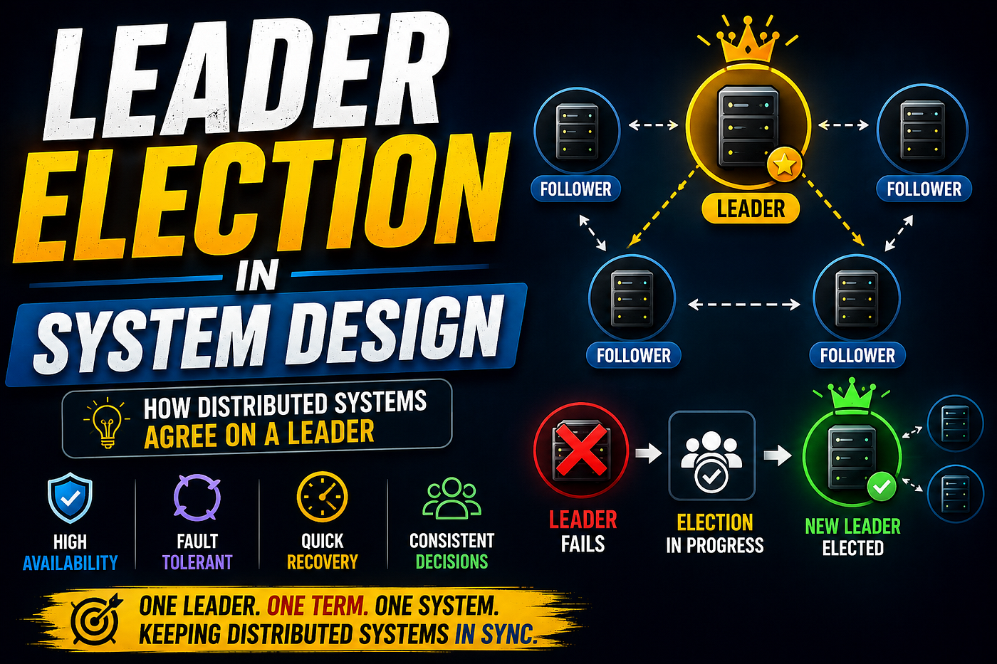 Leader Election in System Design: The Complete Guide for Distributed Systems