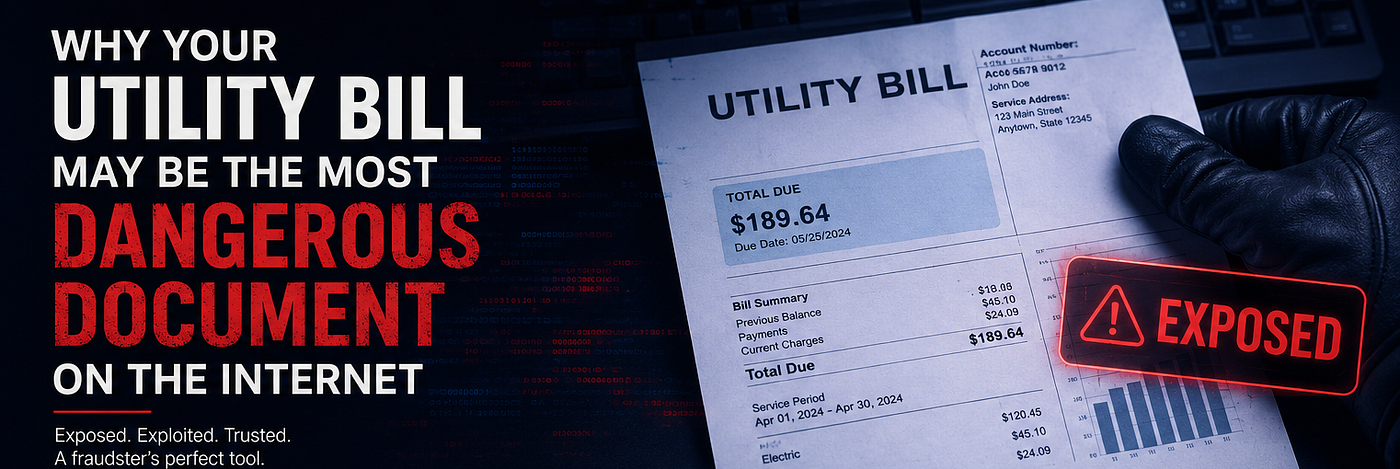 Why Your Utility Bill May Be the Most Dangerous Document on the Internet