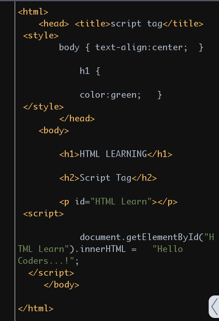 Html Script Tag Quotes Html Tutorial