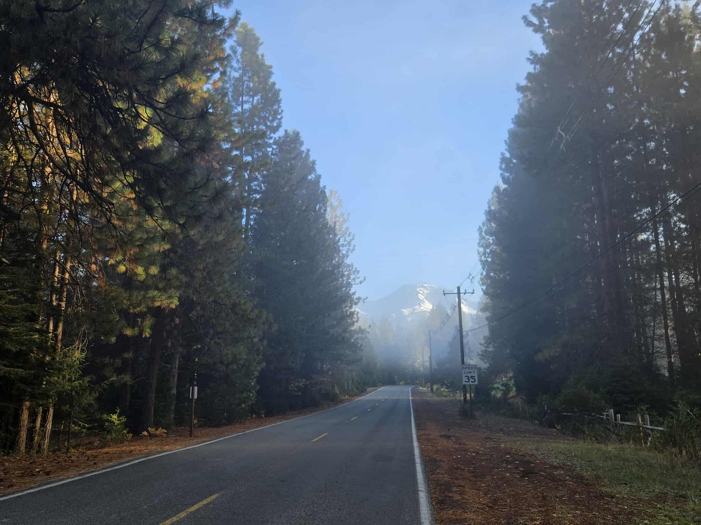 The journey towards Mt. Shasta. Photos by author.