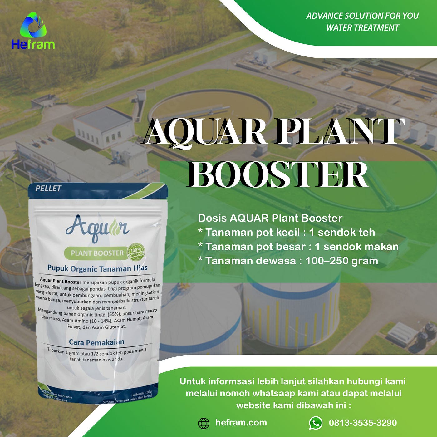 Distributor Pupuk Organik AQUAR | 0813–3535–3290