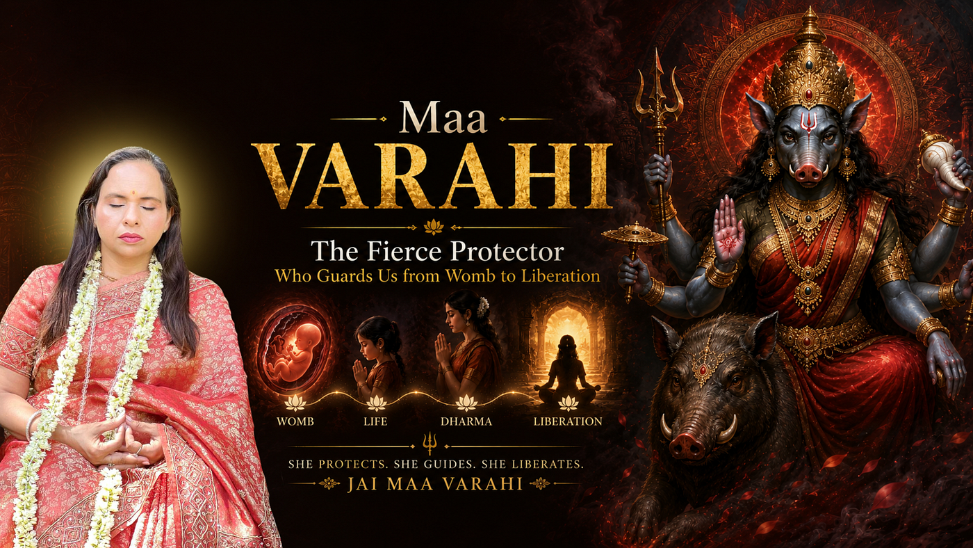 Maa Varahi — The Fierce Protector Who Guards Us from Womb to Liberation