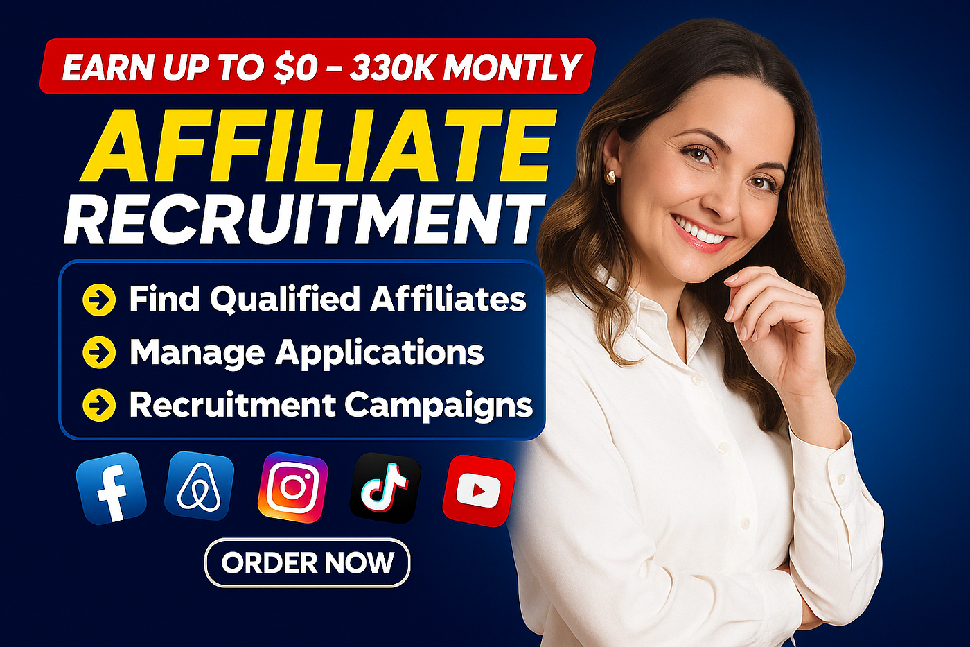 I will find and recruit affiliate marketers for your brand
