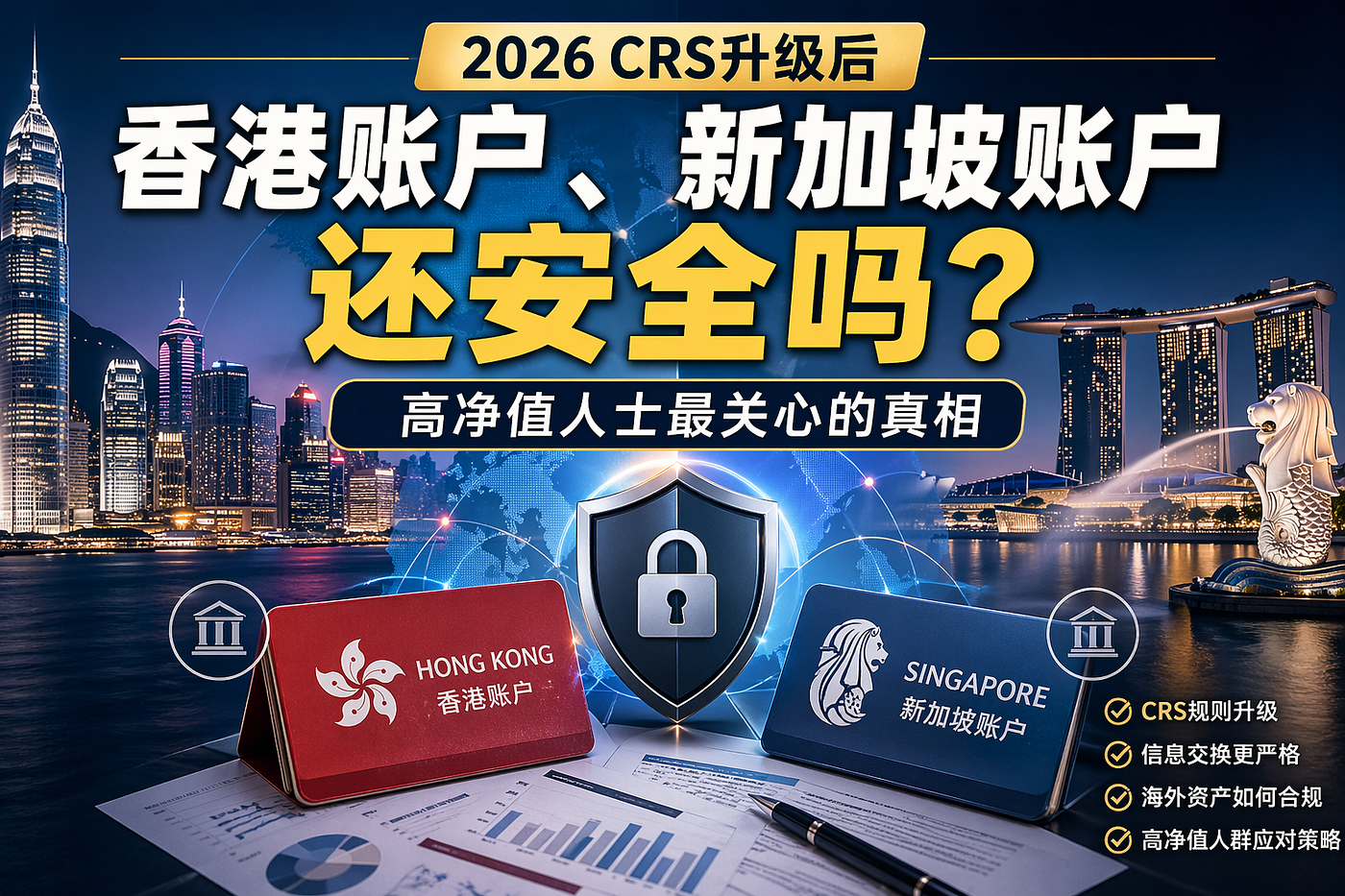 2026 CRS升级后，香港账户、新加坡账户还安全吗？高净值人士最关心的真相