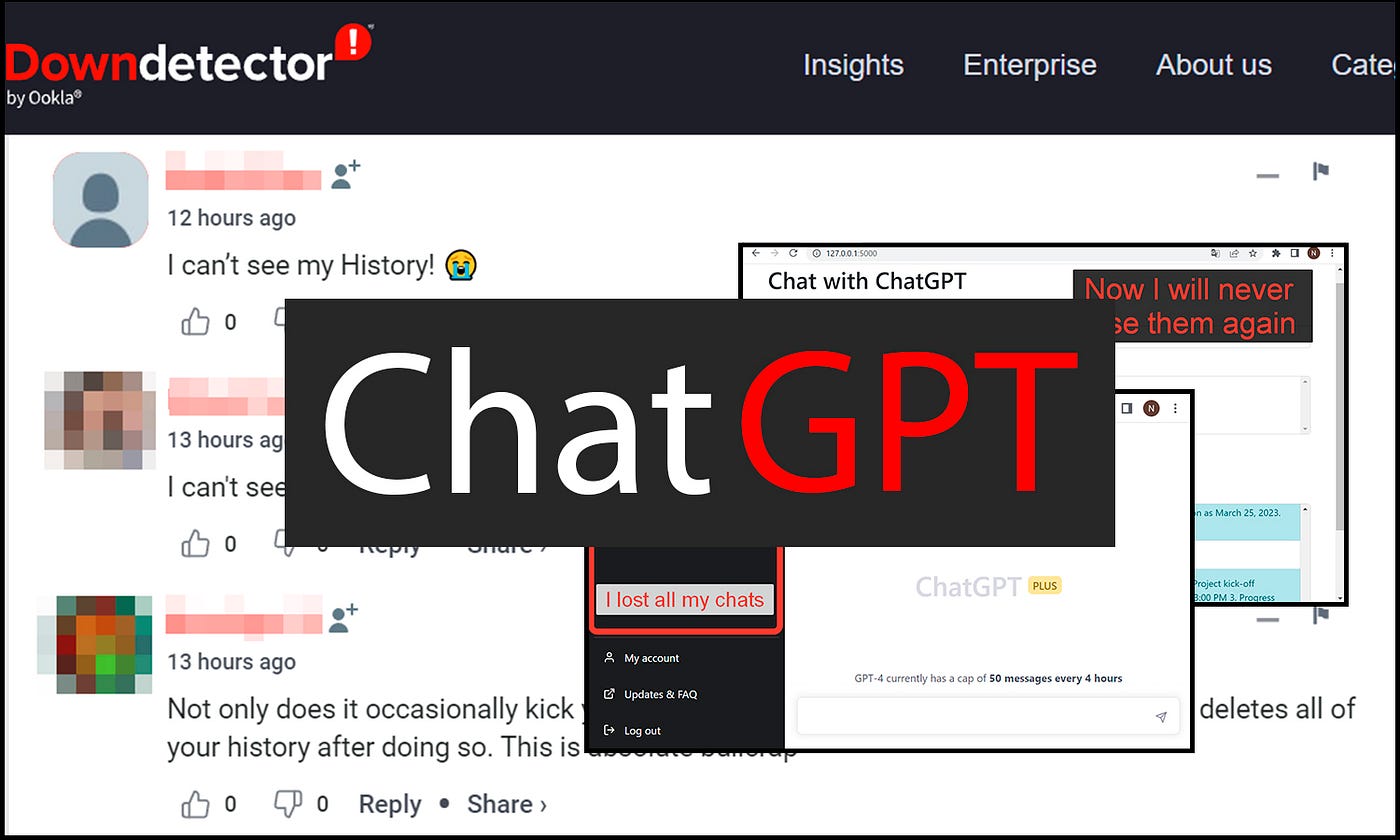 Leak of GPT Chats? Temporary History Loss? A Simple Script With GPT-4  Solves The Problem. | by Nick Marnautov | Better Programming