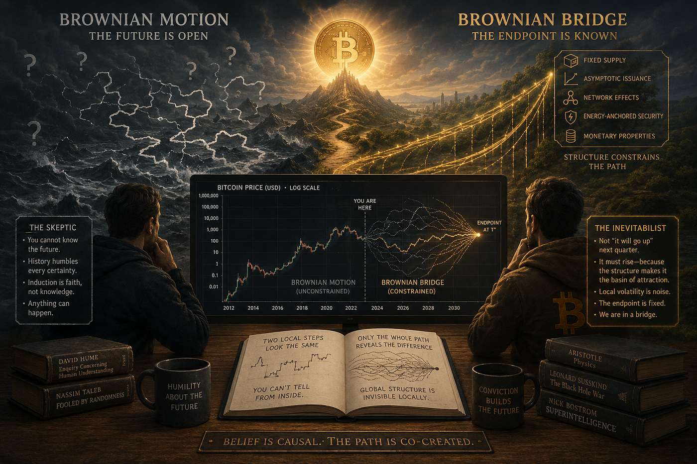 Brownian Bridges and the Bitcoin Question