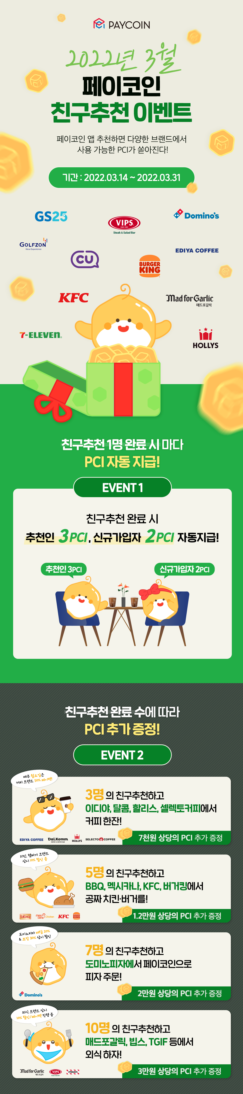 3월 친구추천 이벤트. 최대 6만원 이상의 혜택! | by Paycoin (PCI) | Paycoin Blog | Medium