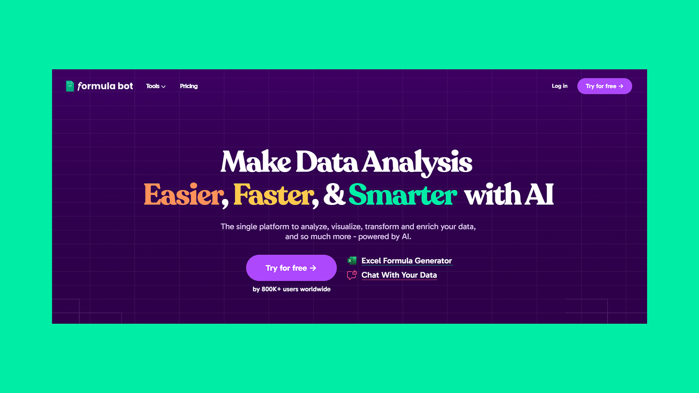 Formula Bot Website Image