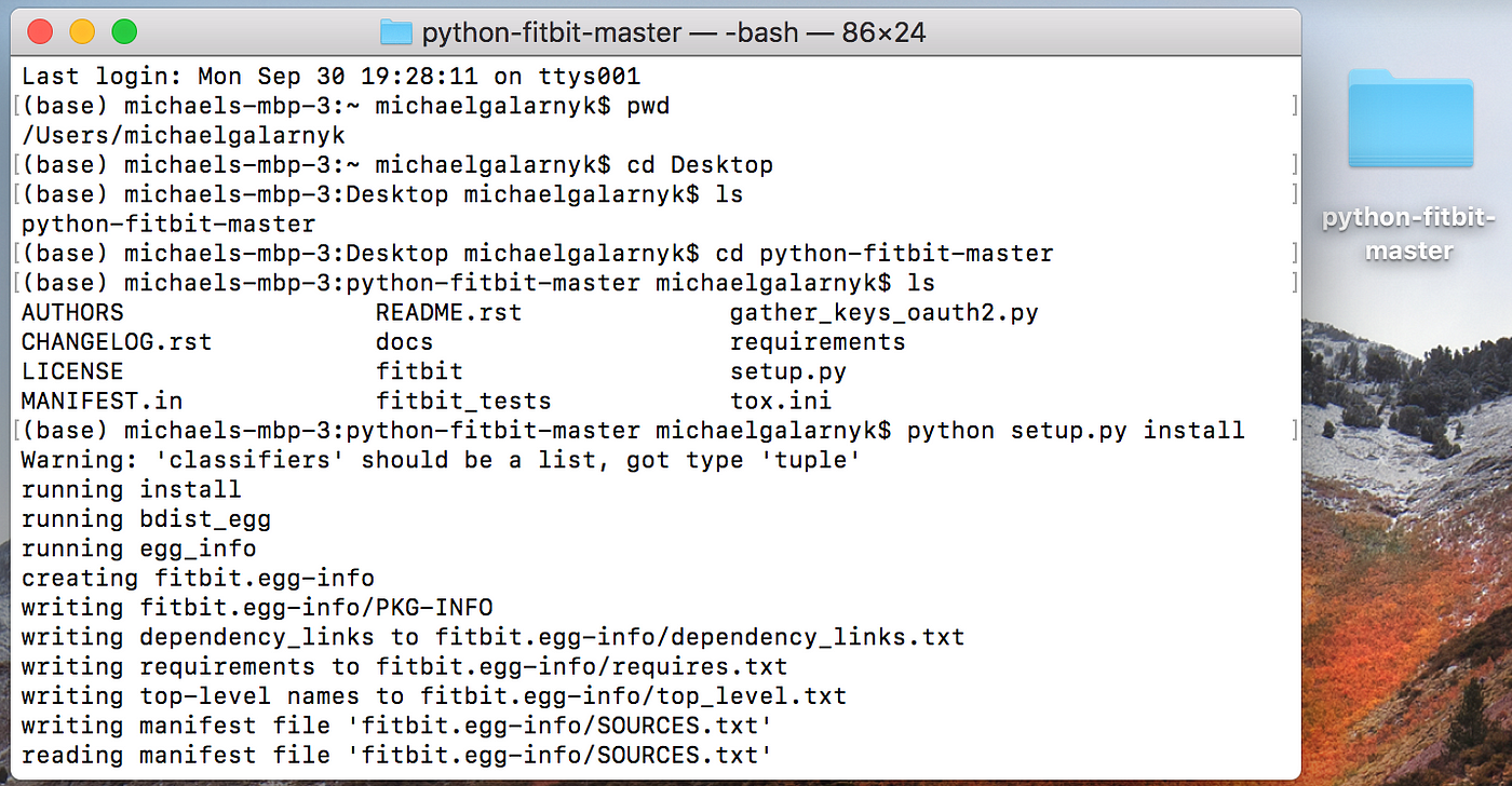 Using the Fitbit Web API with Python | by Michael Galarnyk | Towards Data  Science