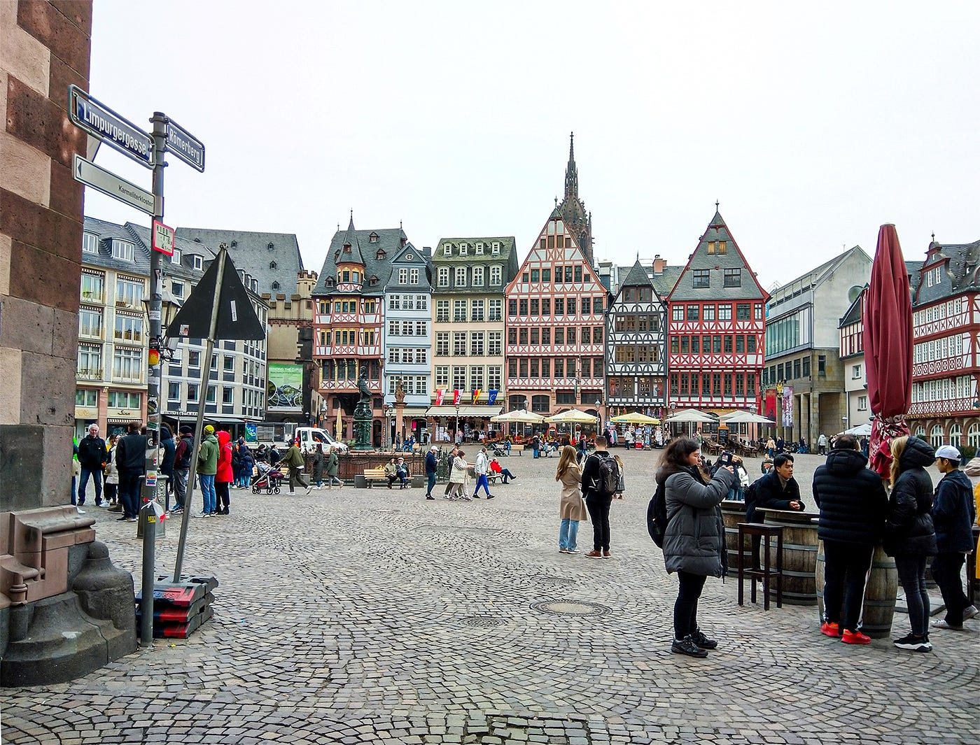 The historic Römerberg Square in Frankfurt am Main, Germany. Photo by author