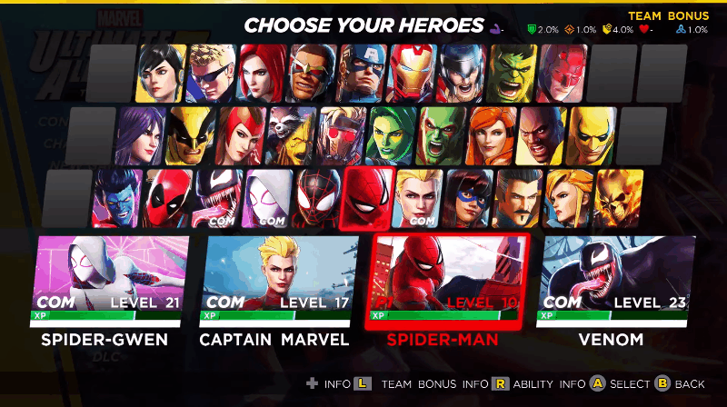 Games UX: Marvel Ultimate Alliance 3 | by Chris Bam Harrison | SUPERJUMP | Medium