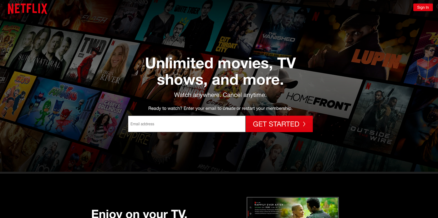 About Netflix - Homepage