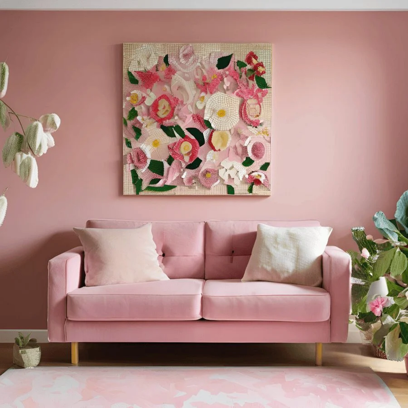 Flowers_Mosaic_Artworks - Floral_Mosaic_Design - Flowers_Mosaic_Art