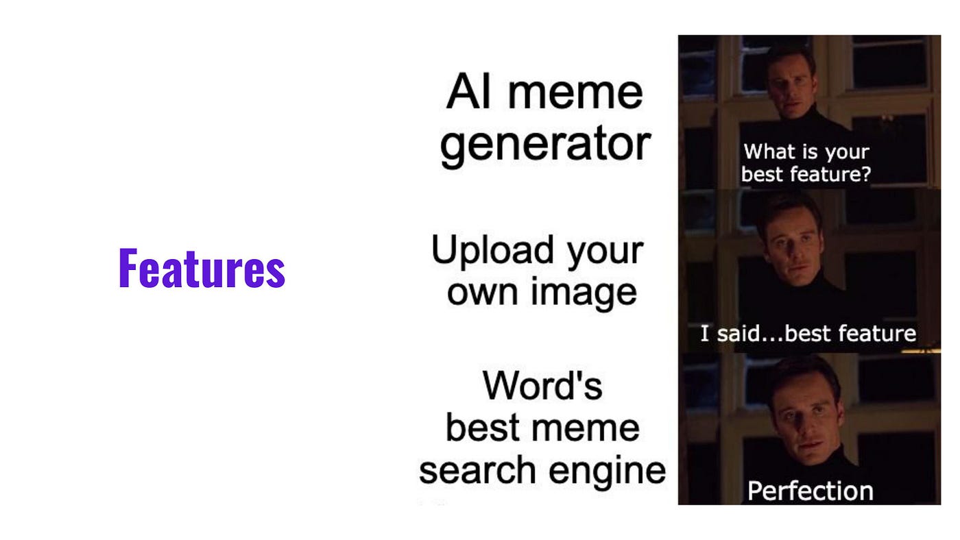 World's first meme only Pitch Deck — AI-Powered Meme Generator App - Ramsri  Goutham - Medium