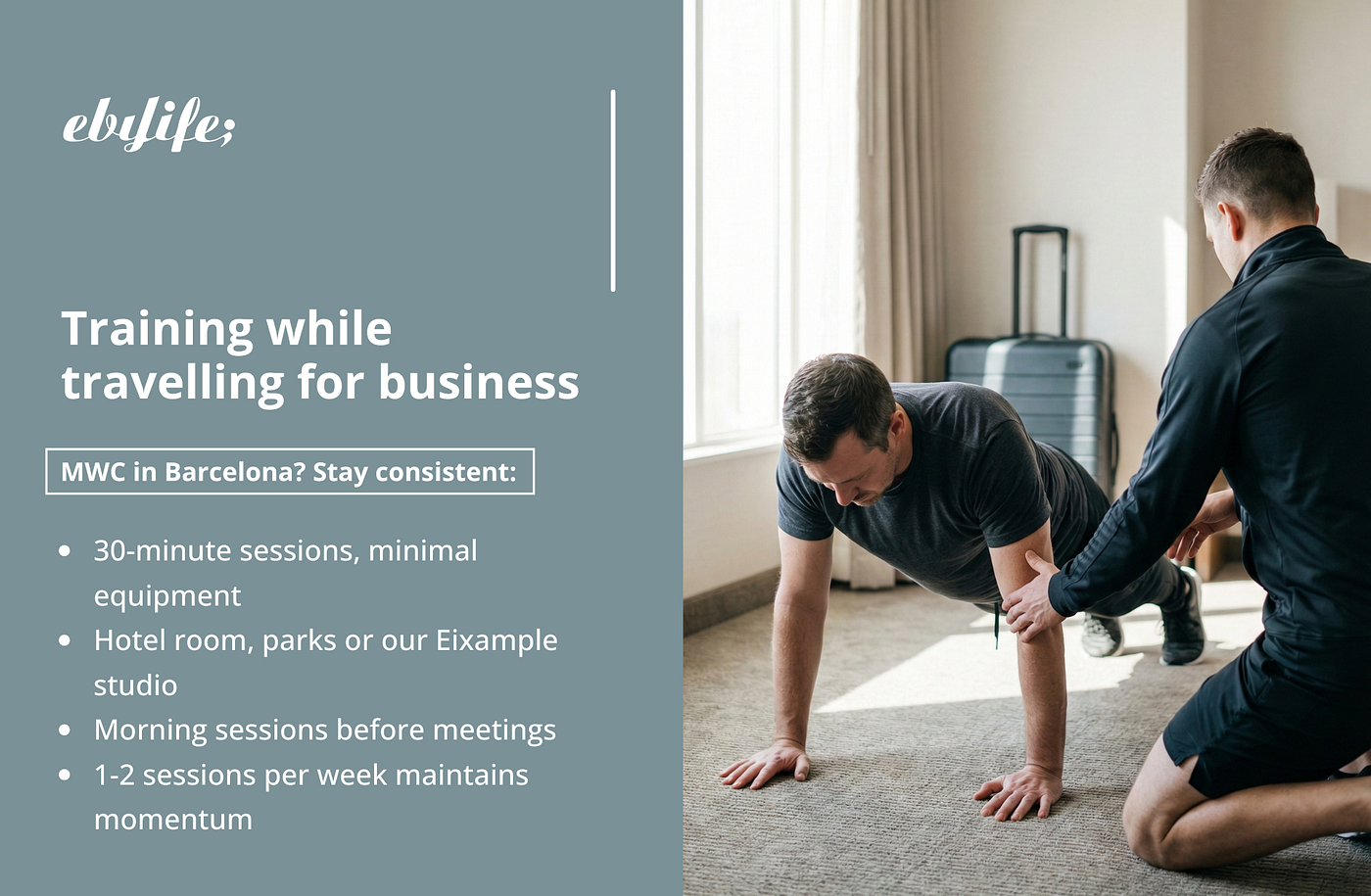 How to maintain your training while travelling for business