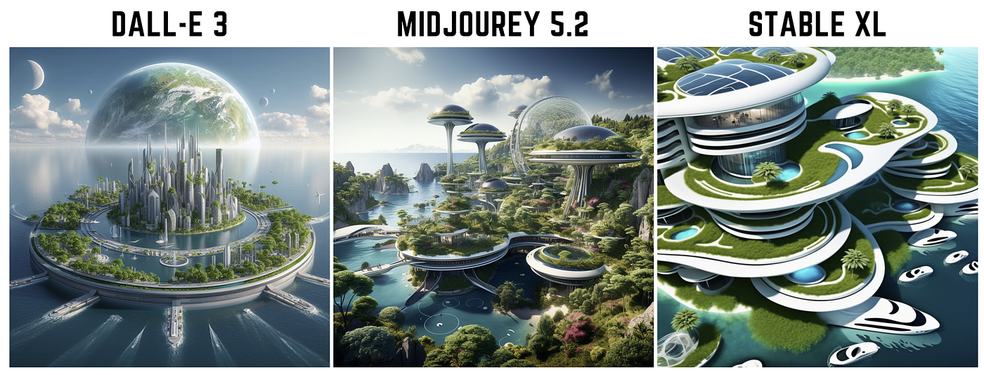 DALL-E vs Midjourney 效果对比