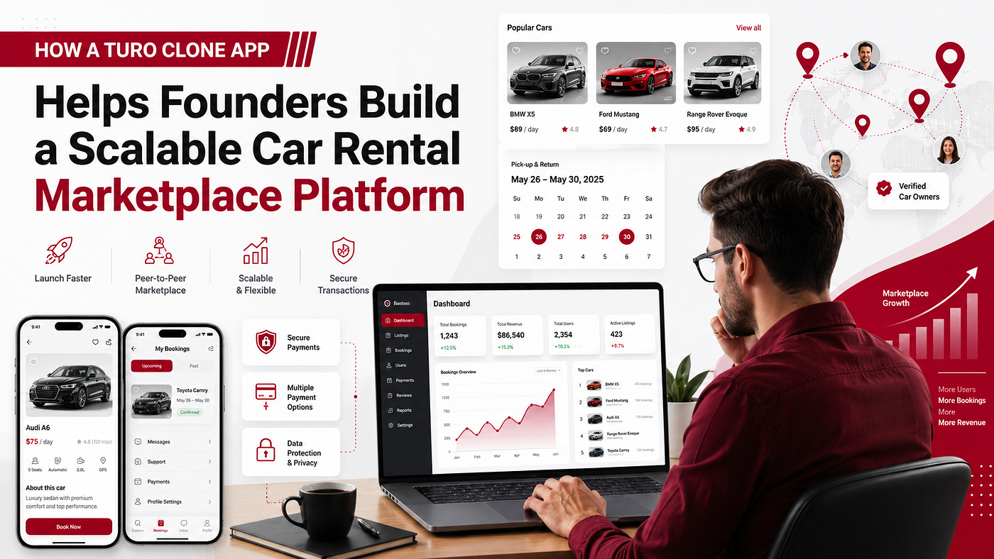 How a Turo Clone App Helps Founders Build a Scalable Car Rental Marketplace Platform