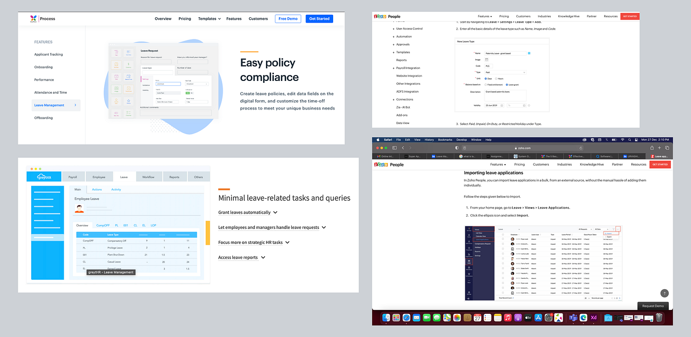 Case study: Web landing page for leave management system | by Urvashi Jain  | Bootcamp