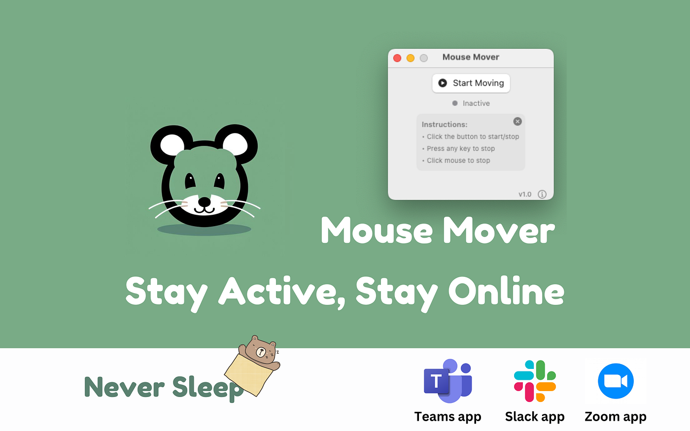 Introducing Mouse Mover: The Simple Solution to Keep Your Mac Awake