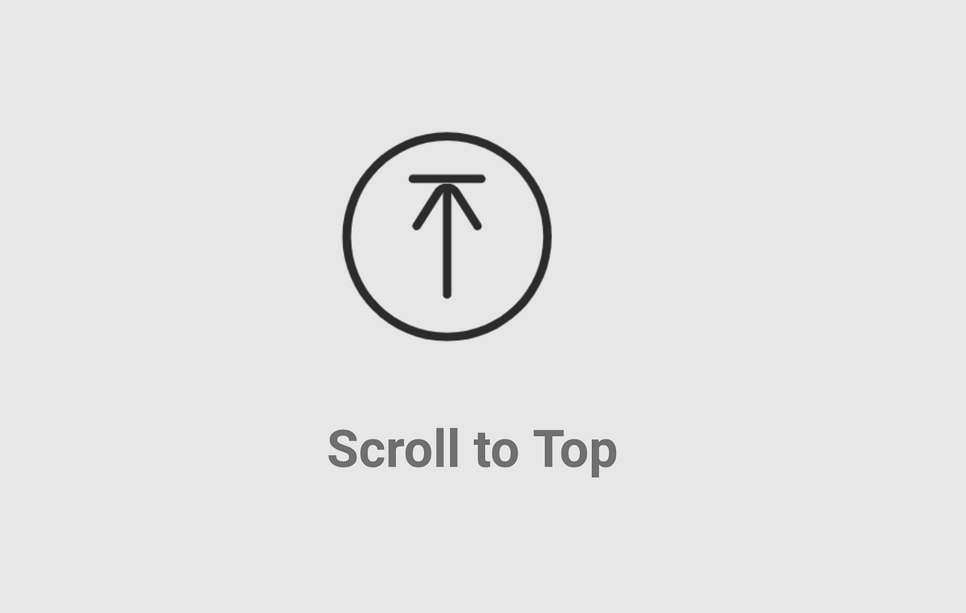 How Implement Scroll to Top with Only CSS | by bitbug | Up Coding