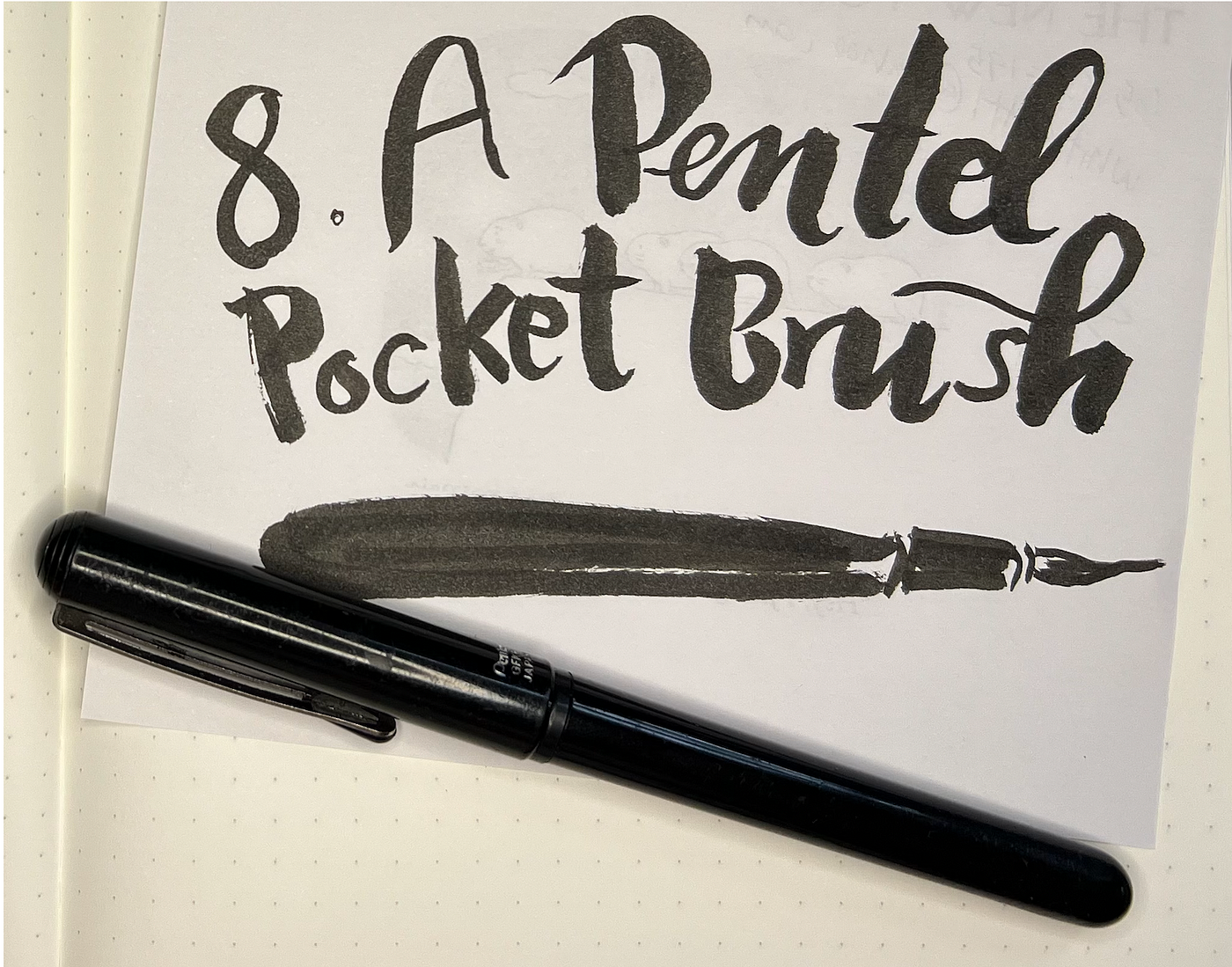 Pentel Pocket Brush Pen (3-Pack), Pens, Calligraphy Pens