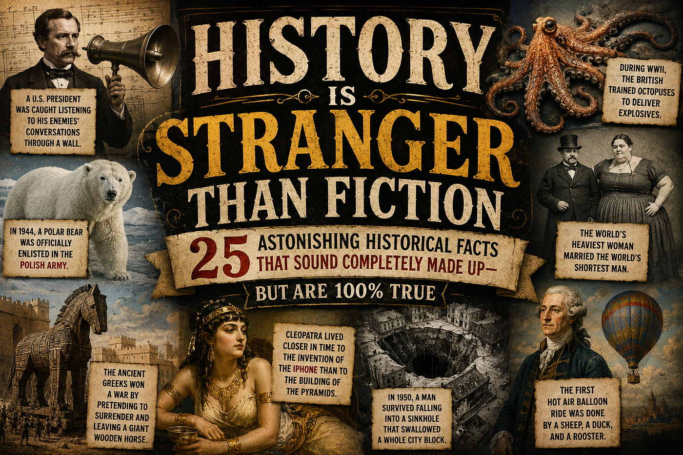 History Is Stranger Than Fiction: 25 Astonishing Historical Facts That Sound Completely Made Up —…