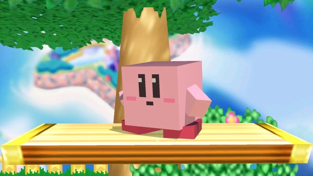 What if Kirby inhales Minecraft Steve in Kirby and the Forgotten Land? 