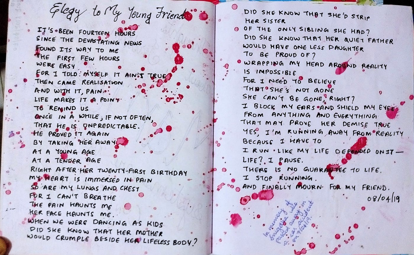 I asked people to send me their old journal entries anonymously 