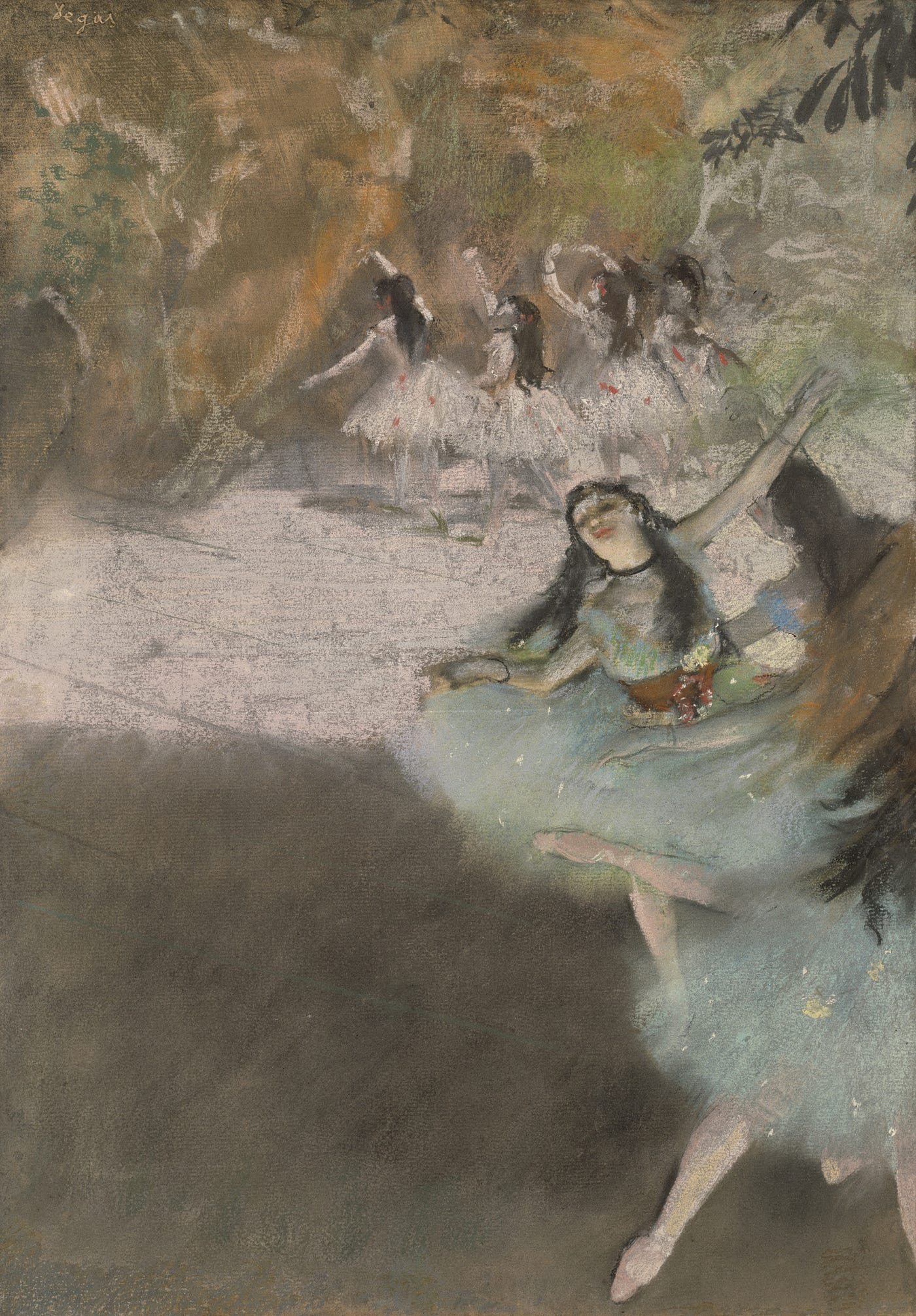 On the Stage, 1876–77, Edgar Degas; CC0 Art Institute Chicago