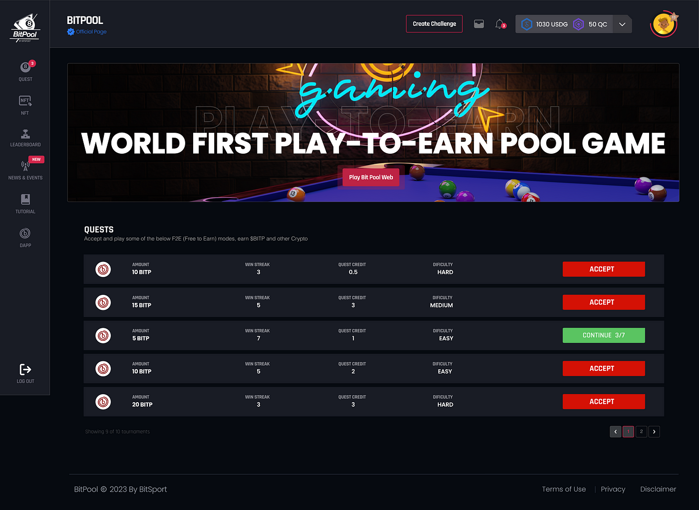 CryptoPick Game update: new leaderboard system and Ping!