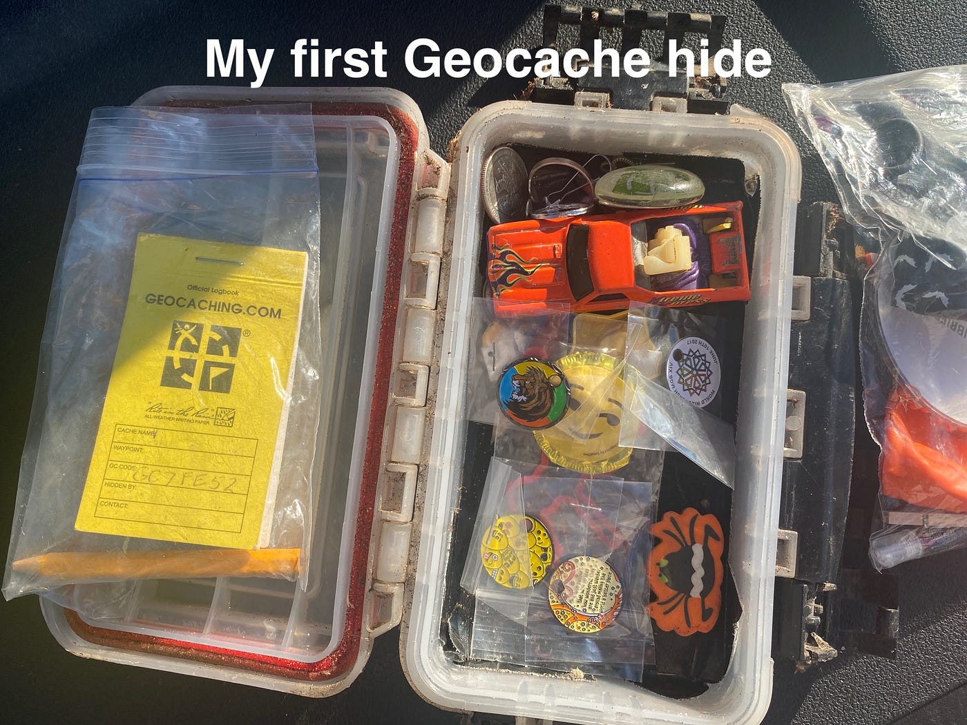 Small geocache - kit