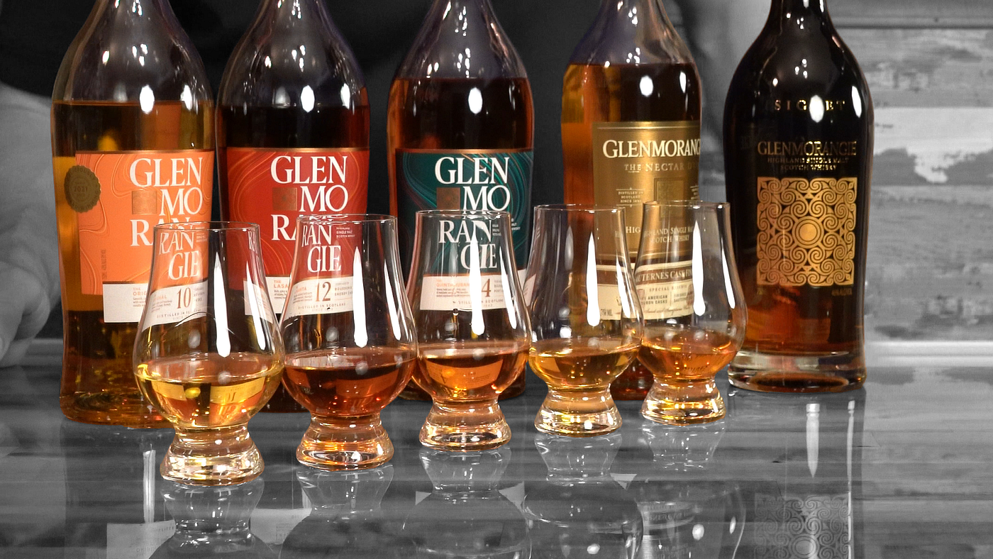 A Flight Through Glenmorangie: 10, 12, 14, Nectar D'Or, and Signet
