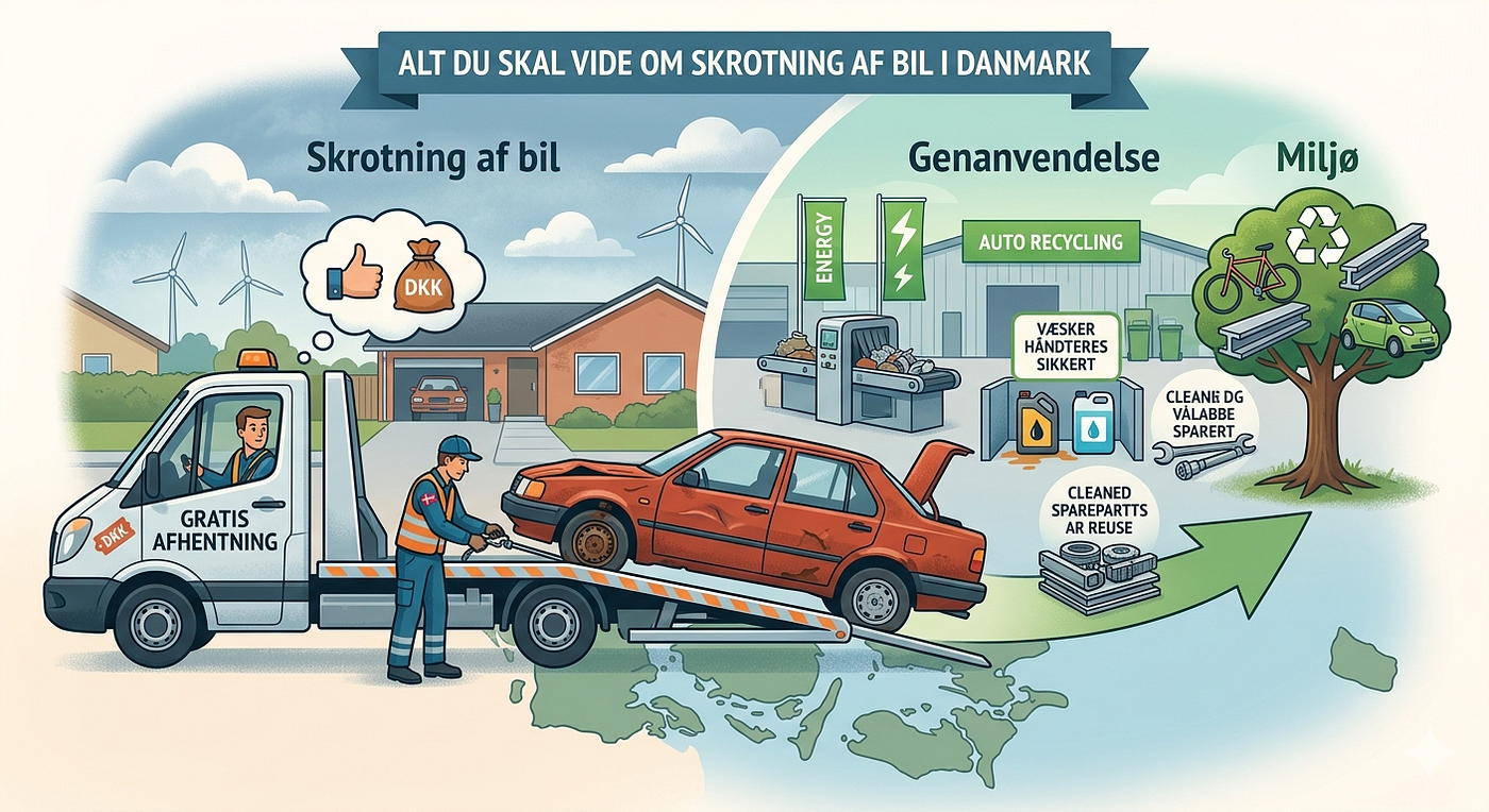 Hvordan fungerer skrotning af bil i Danmark?