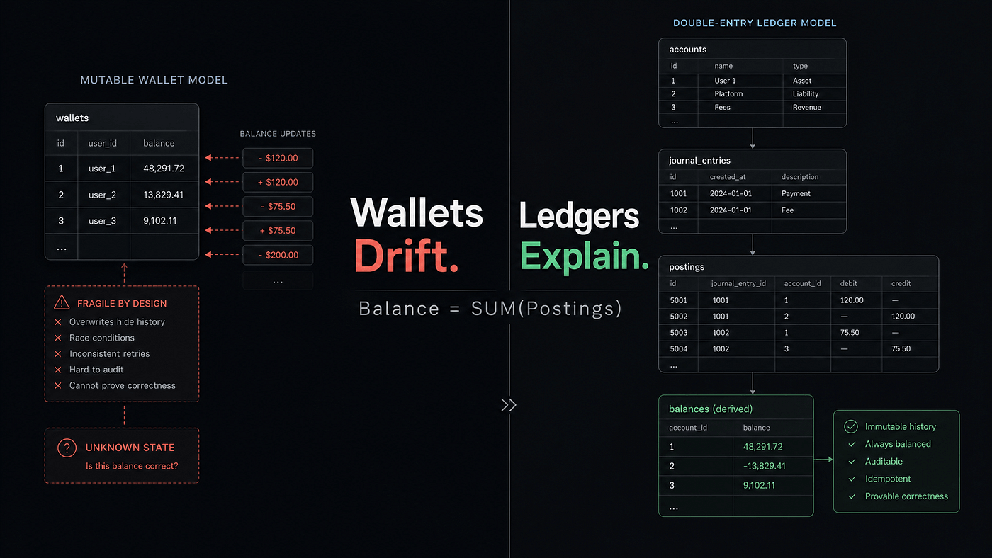 Double-Entry Ledger in Rails: A Minimal Production Model