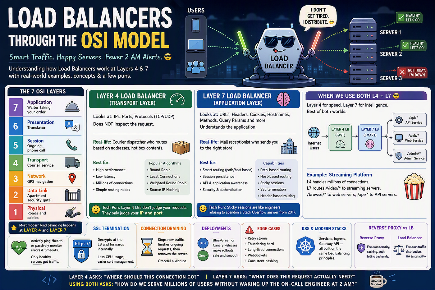 Load Balancers Through the Lens of the OSI Model