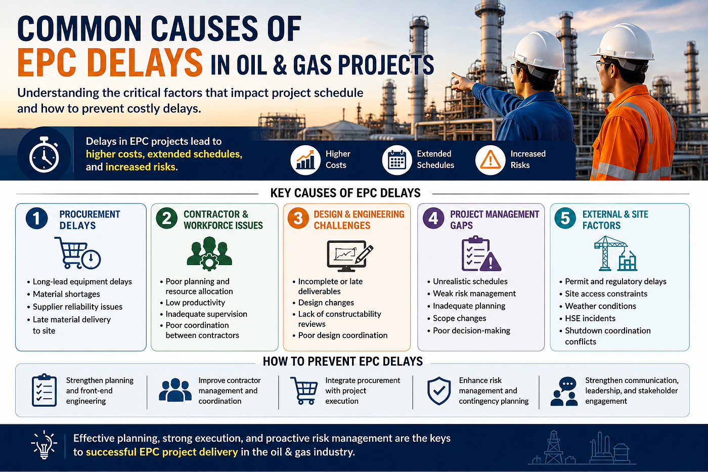 Why Oil & Gas EPC Projects Experience Major Delays: Lessons from Real Project Execution