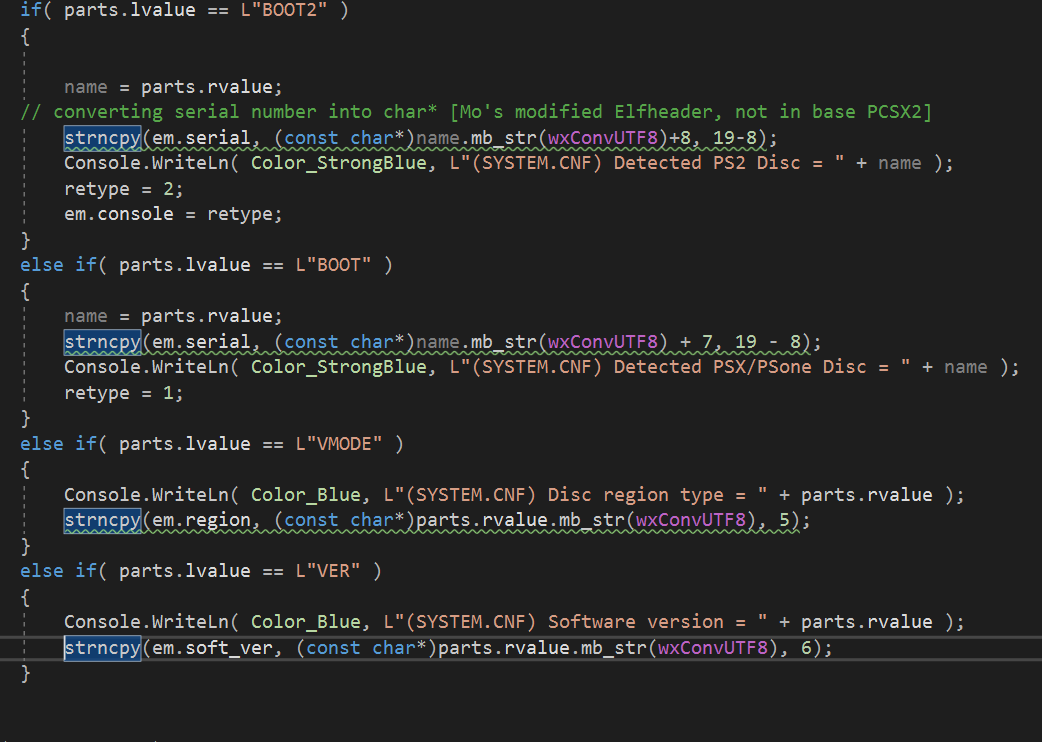 How PCSX2 grabs metadata from a PlayStation/PlayStation 2 disc