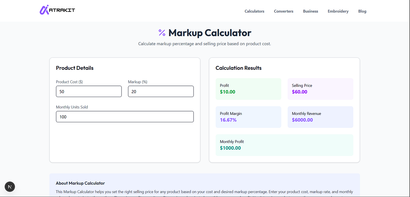 How to Calculate Markup Price Easily (With a Free Online Markup Calculator)