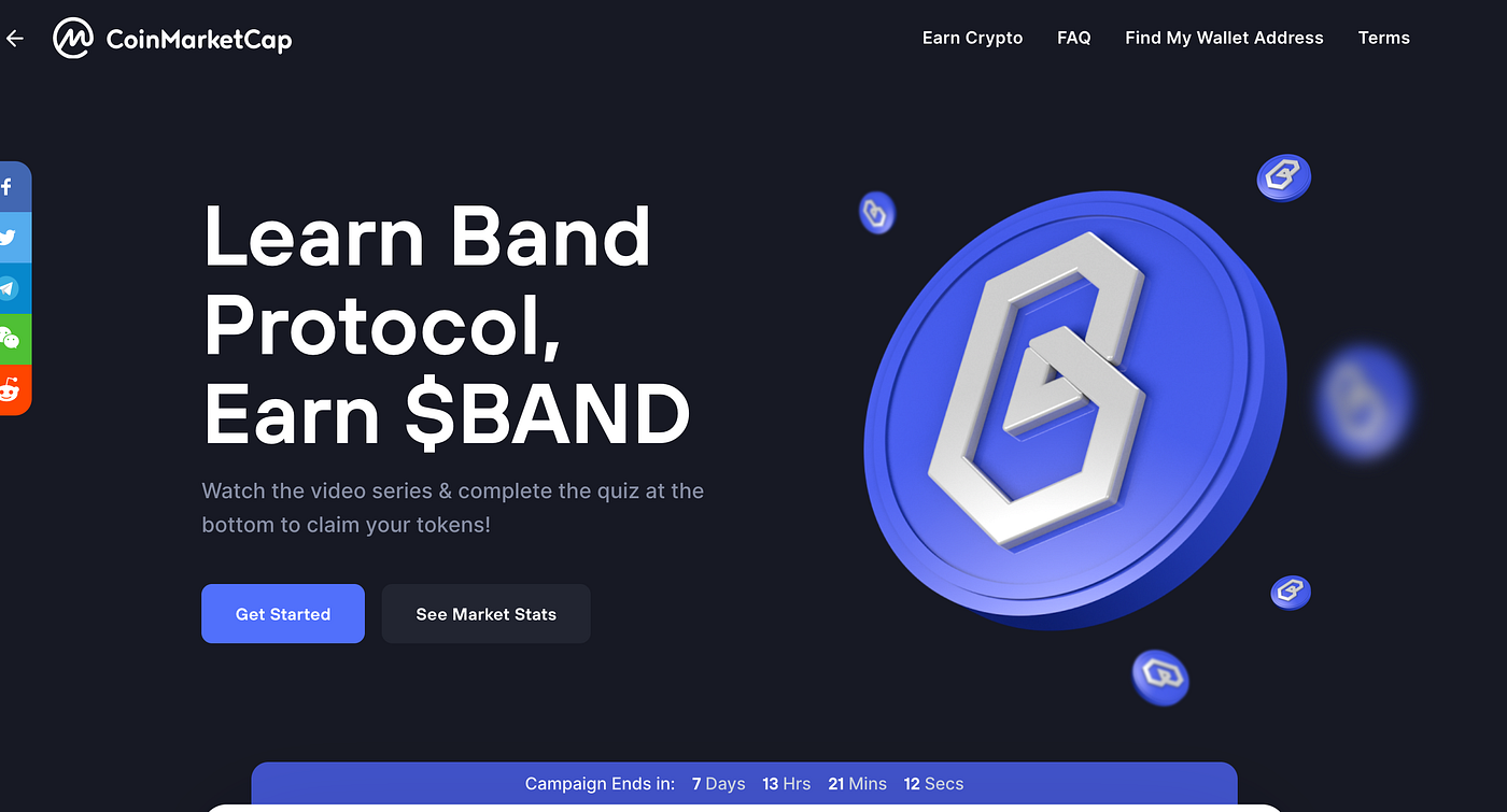 New Coinmarketcap X Band Protocol Earn Crypto Program | by Max | Medium