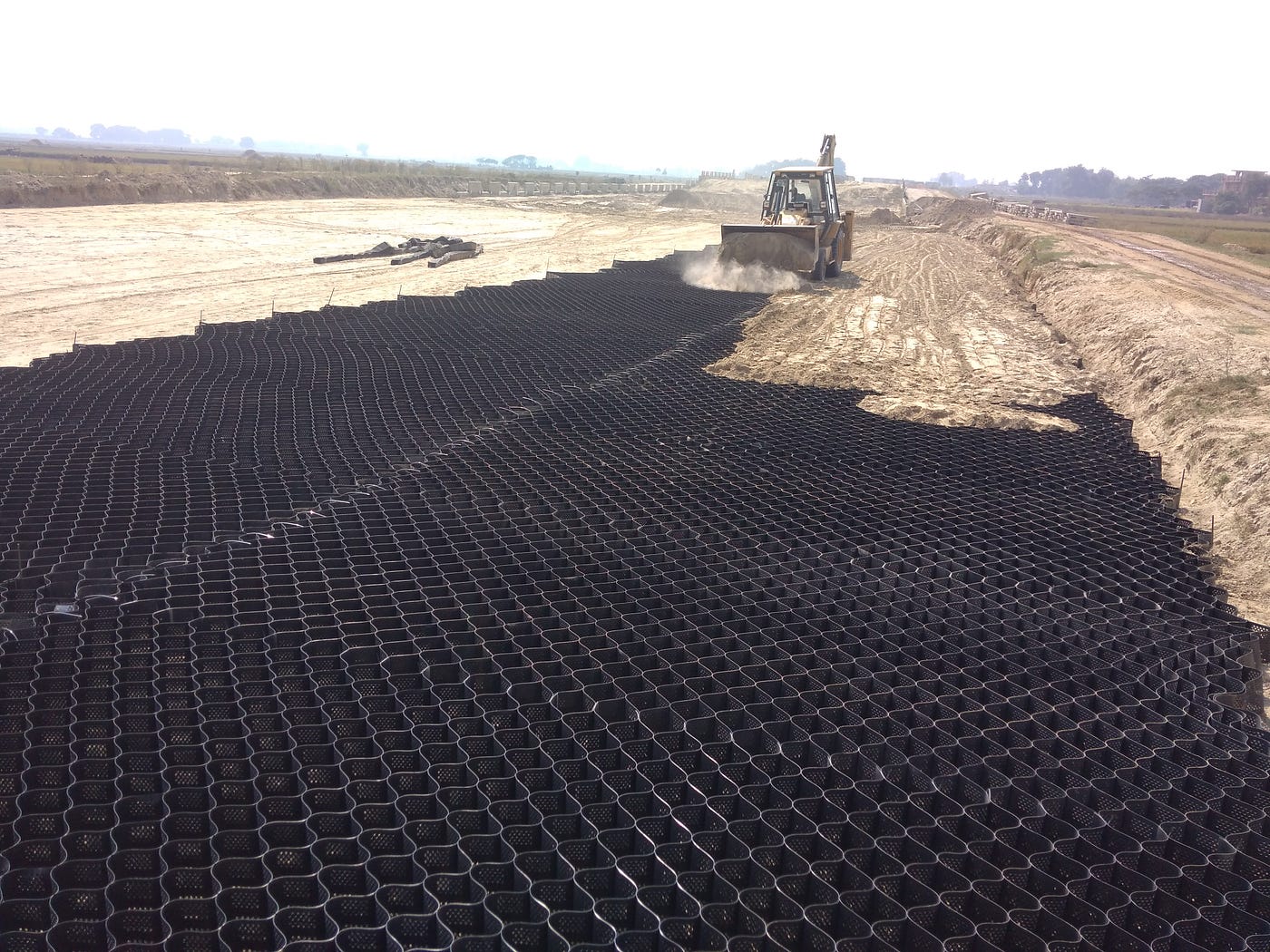 Geosynthetics as an alternative to traditional construction materials