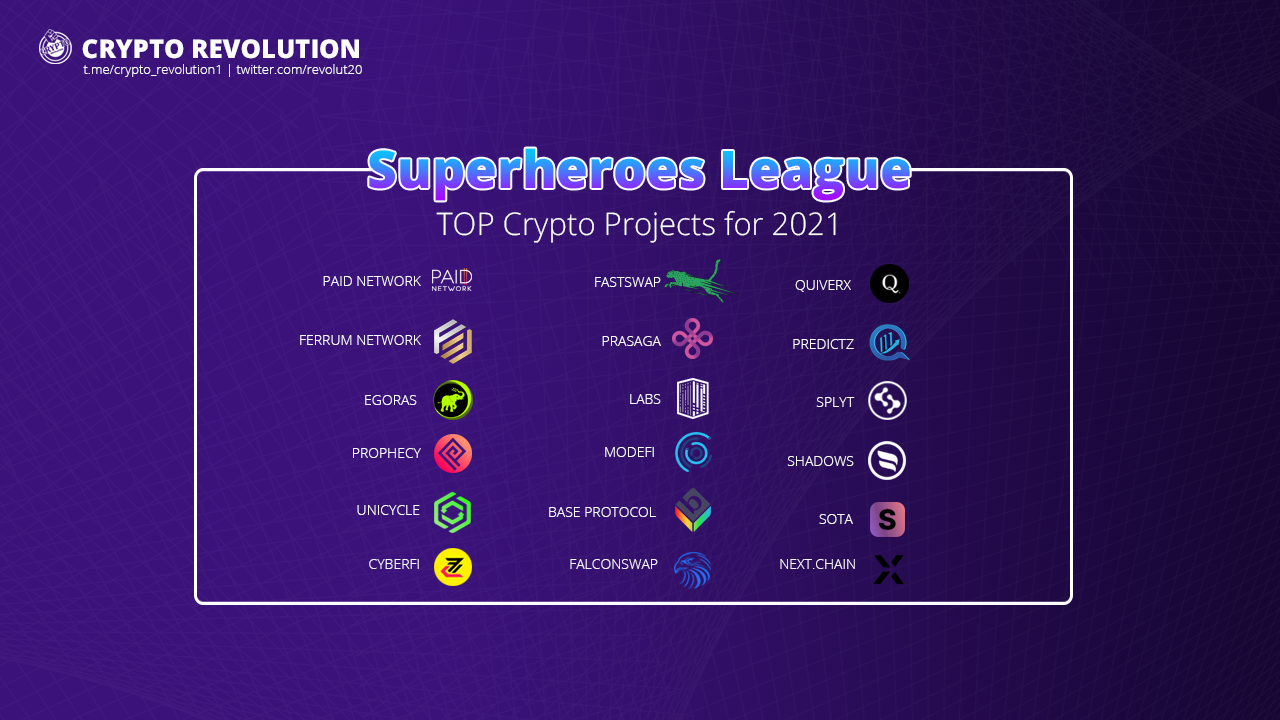 Introducing Superheroes League by Crypto Revolution — TOP Crypto Projects  for 2021 | by Crypto Revolution Masters | Medium