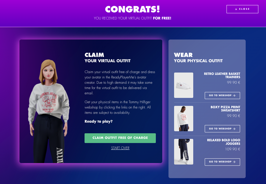 Tommy Hilfiger Partners with Ready Player Me to Launch Digital